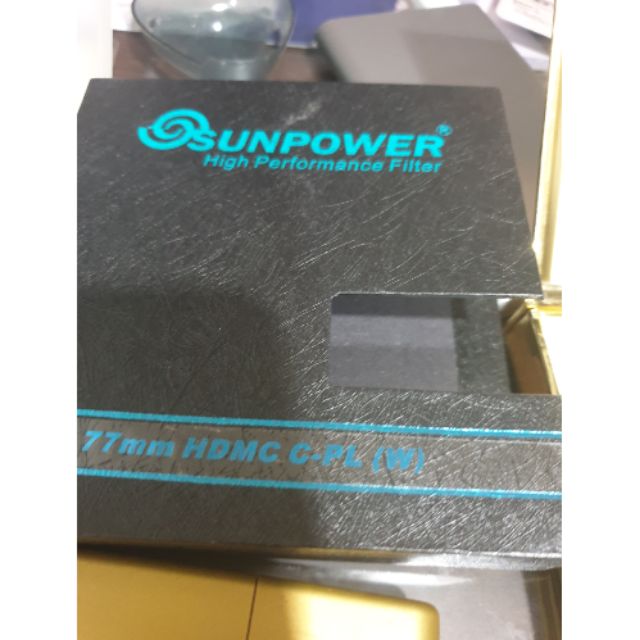 SUNPOWER 77mm TOP1 HDMC CPL 超薄框鈦原素環型偏光鏡