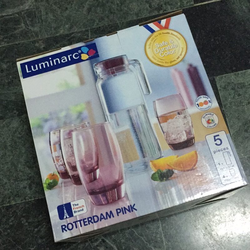 《全新，最後降價》法國Luminarc樂美雅/ ㄧ壺4杯