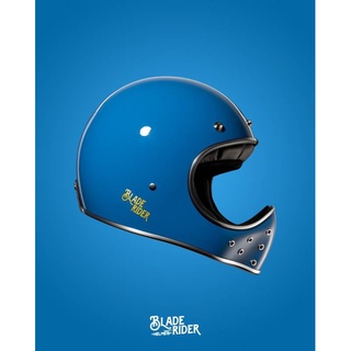 任我行騎士部品 Blade Rider Helmet 玻璃纖維 山車帽 經典藍 二代