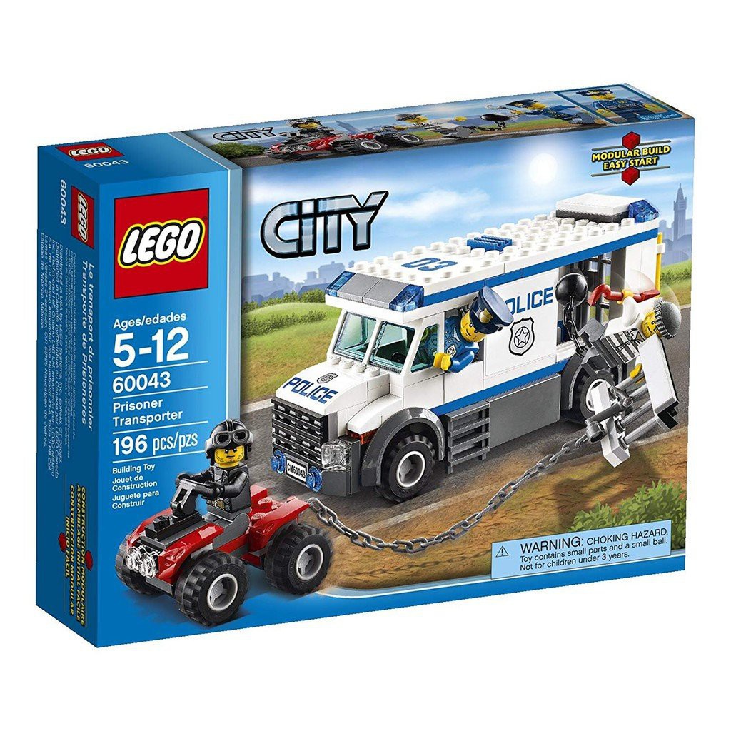 LEGO 樂高 (限定下標) 60043 囚犯運輸車 城市警察系列 二手
