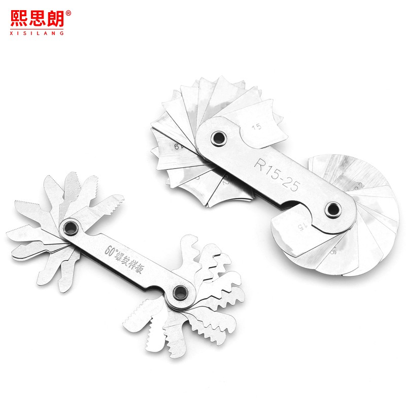 半徑規螺紋規r規牙規r角尺樣板規螺紋圓弧r角規高精度測量工具 蝦皮購物