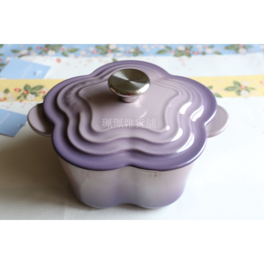 【珮珮雜貨舖】全新《LE CREUSET》琺瑯鑄鐵山茶花鍋 鋼頭 16cm Blue Bell Purple 藍鈴紫