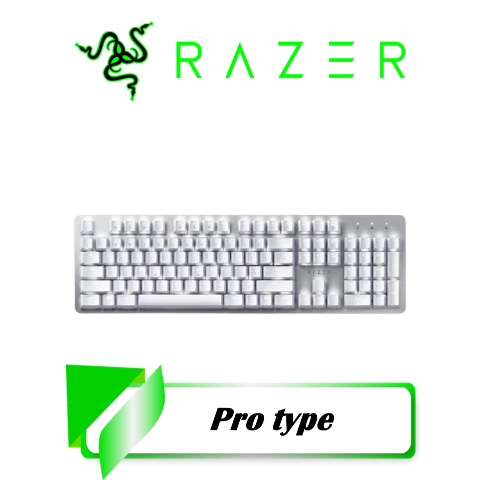 【TN STAR】Razer雷蛇 Pro Type 有線/2.4G/藍芽/三模/白色背光/橘軸/英文/鍵盤/三模鍵盤