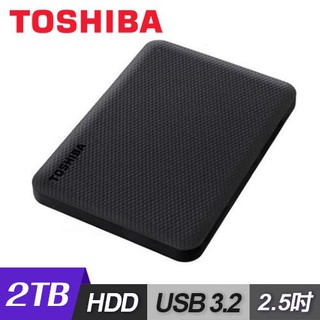 Toshiba東芝Canvio Advance V10 2.5吋 USB3.2外接式硬碟2TB-黑 現貨 廠商直送