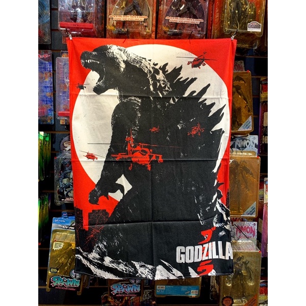 *午夜花豹.MNLD*哥吉拉Godzilla 日本經典復古特攝作品 帥氣直式掛旗掛布 台中逢甲實體店面
