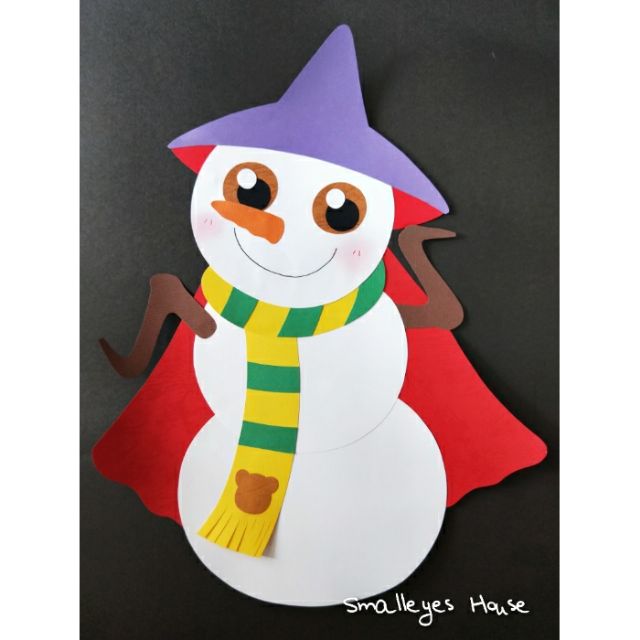 ⛄聖誕雪人⛄聖誕佈置 圍巾 平面紙雕 披風雪人 紙製品 教室佈置 聖誕樹裝飾 節慶佈置