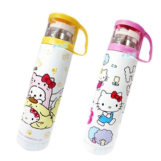 夢飾界🎡 三麗鷗 Hello KITTY 透明蓋不鏽鋼水壺 480ml 保冷 保溫杯 正版 冷水壺 水杯 凱蒂貓 布丁狗