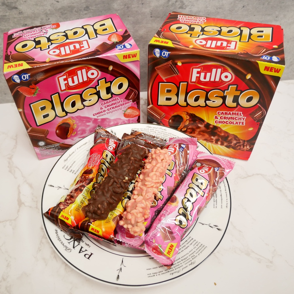 印尼 大魔法爆漿巧克力/草莓棒 15隻入 FULLO BLASTO 餅乾東南亞異國零食