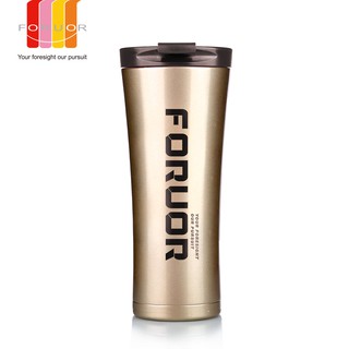 【法國FORUOR】金銀物語304不鏽鋼真空隨行保溫瓶(500ml)