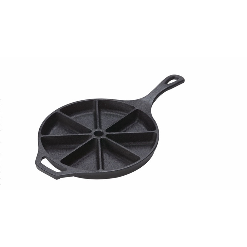 Lodge美國製L8CB3 Wedge Pan 扇形燒烤盤(8pcs) 鑄鐵材質/會釋放鐵離子使食材更好吃 荷蘭鍋。