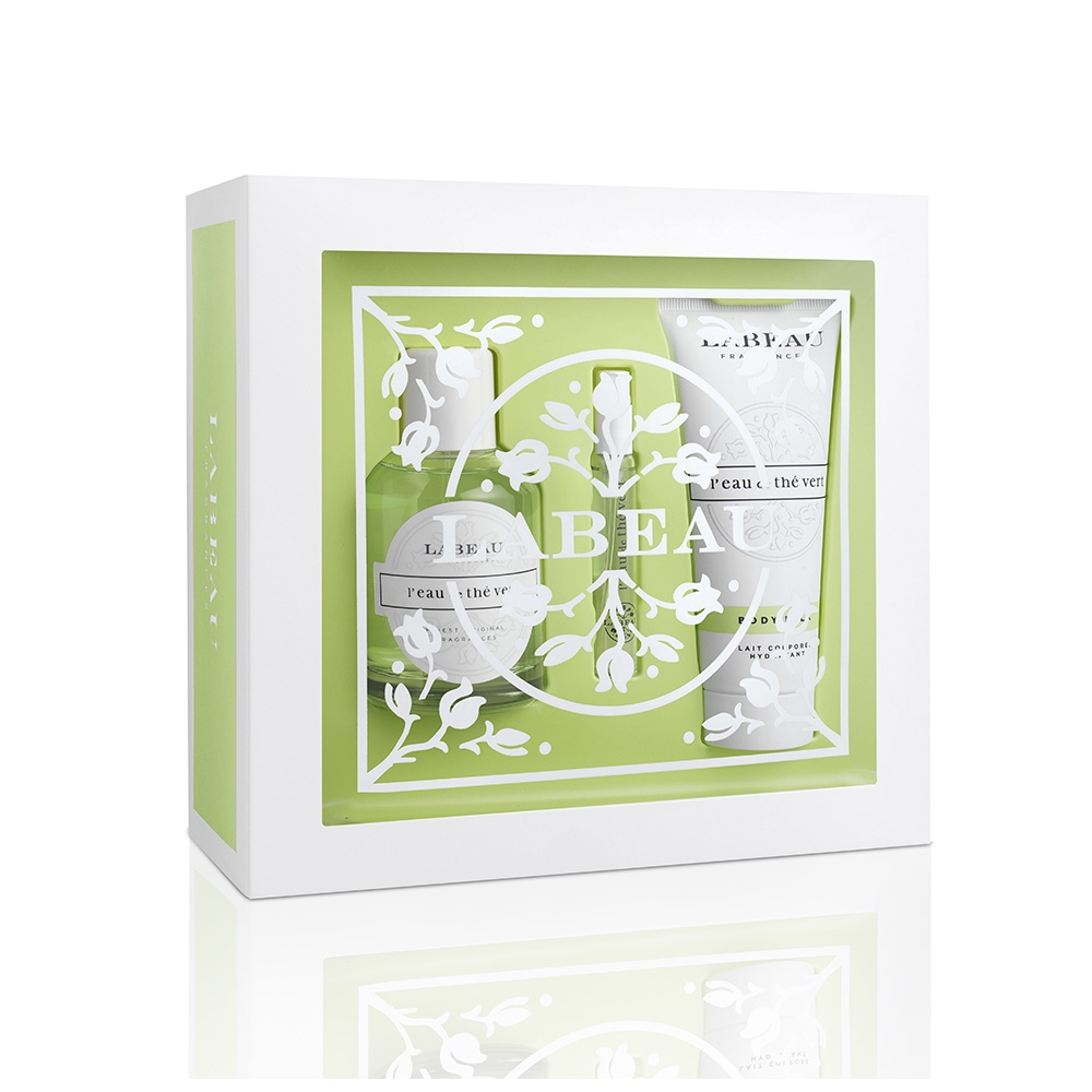 【LABEAU】純淨花園綠茶淡香水禮盒｜GISH Beauty 香氛 綠茶 身體乳 乳液 淡香水 禮盒