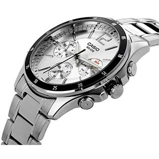 【八度空間】卡西歐 CASIO父親節禮物三眼不鏽鋼手腕錶大錶徑 MTP-1374D #MTP-1374D-7A
