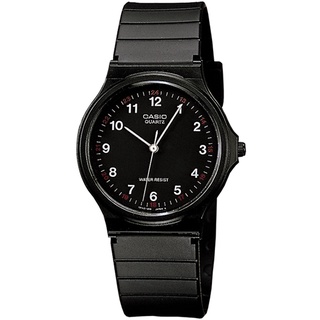 原廠公司貨【高雄時光鐘錶公司】CASIO 卡西歐 MQ-24-1BLDF 指針錶 黑面 數字時刻 腕錶