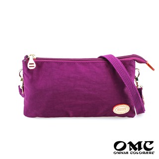 【OMC】輕便貼身手拿包斜背包-紫色