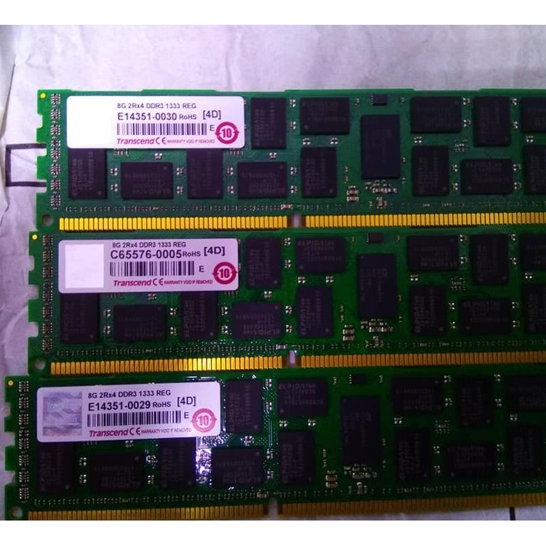 伺服器記憶體  4GB // 8GB DDR3   ECC REG 拆機 X79 X58
