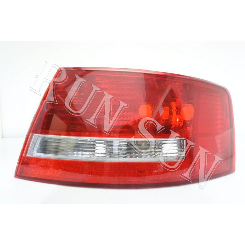●○RUN SUN 車燈,車材○● 全新 奧迪 05 06 07 08 A6 原廠型紅白 尾燈 燈泡版 一顆 台灣製造