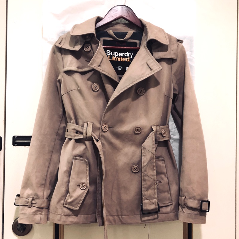 ［二手］🇬🇧英國潮牌superdry 極度乾燥 belle trench coat 風衣