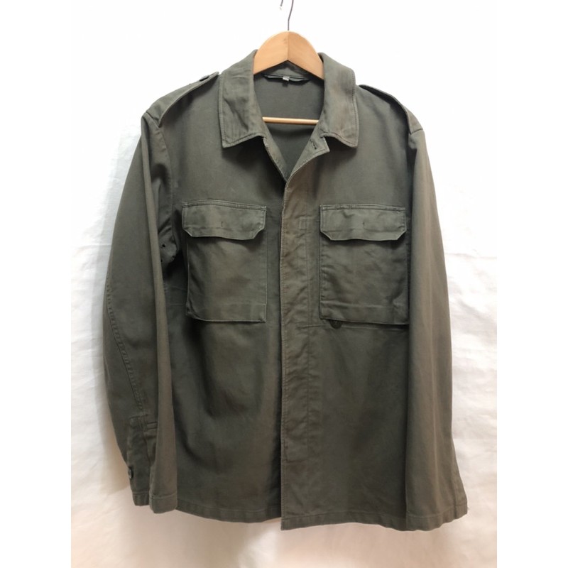 #149🇩🇪德軍公發軍版原品 MOLESKIN 綠灰色夾克外套 尺寸 7 （M）德軍流出品  （非 美軍公發）