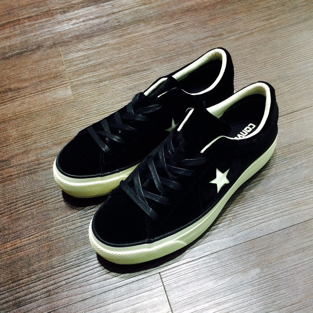 converse one star velvet platform