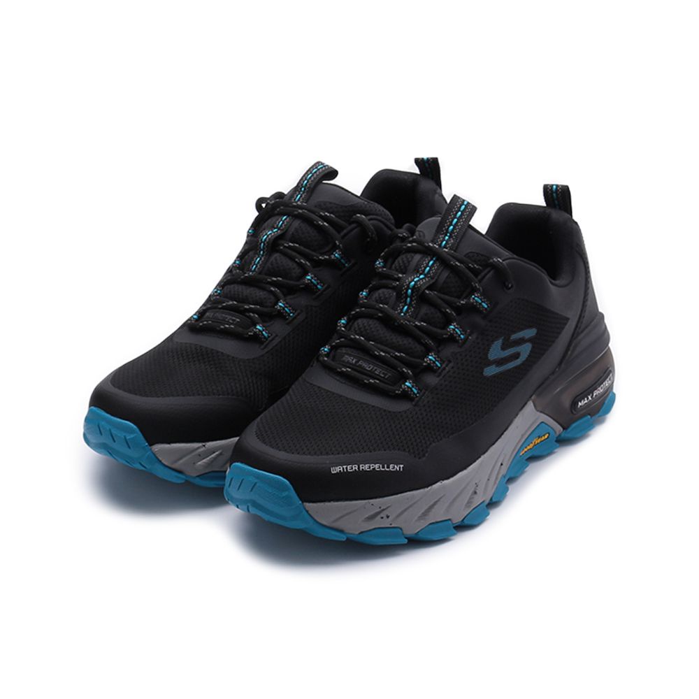 SKECHERS 越野系列 MAX PROTECT 綁帶運動鞋 黑藍 237301BKCC 男鞋