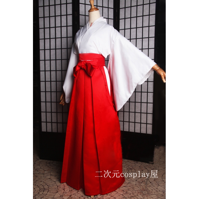 動漫犬夜叉cosplay服裝桔梗cos服和服日本正統巫女服 蝦皮購物