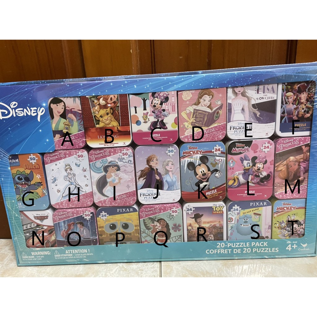 現貨  好市多 迷你拼圖  disney   挑款單售  24/50片