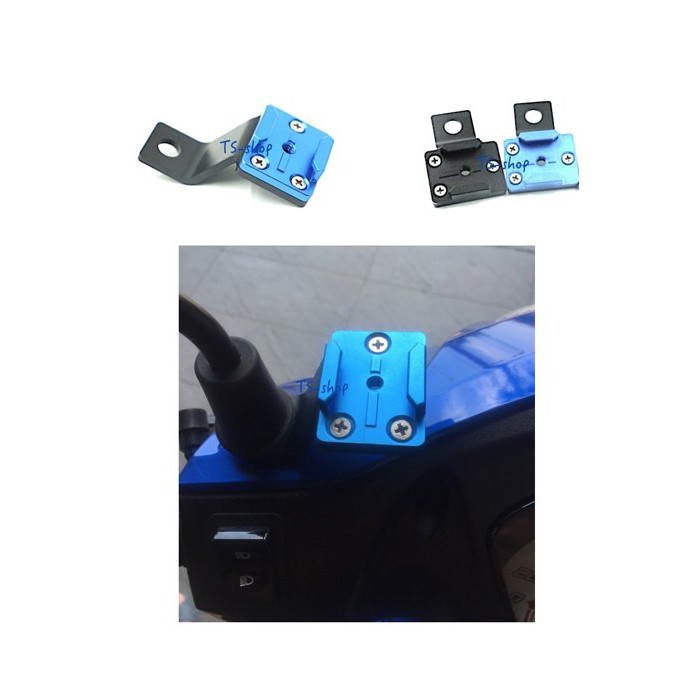 ☆配件專區☆GOPRO SJCAM 獵豹可用 sj4000 sj5000 鋁合金 固定支架 重機 機車支架 後照鏡－Ａ款