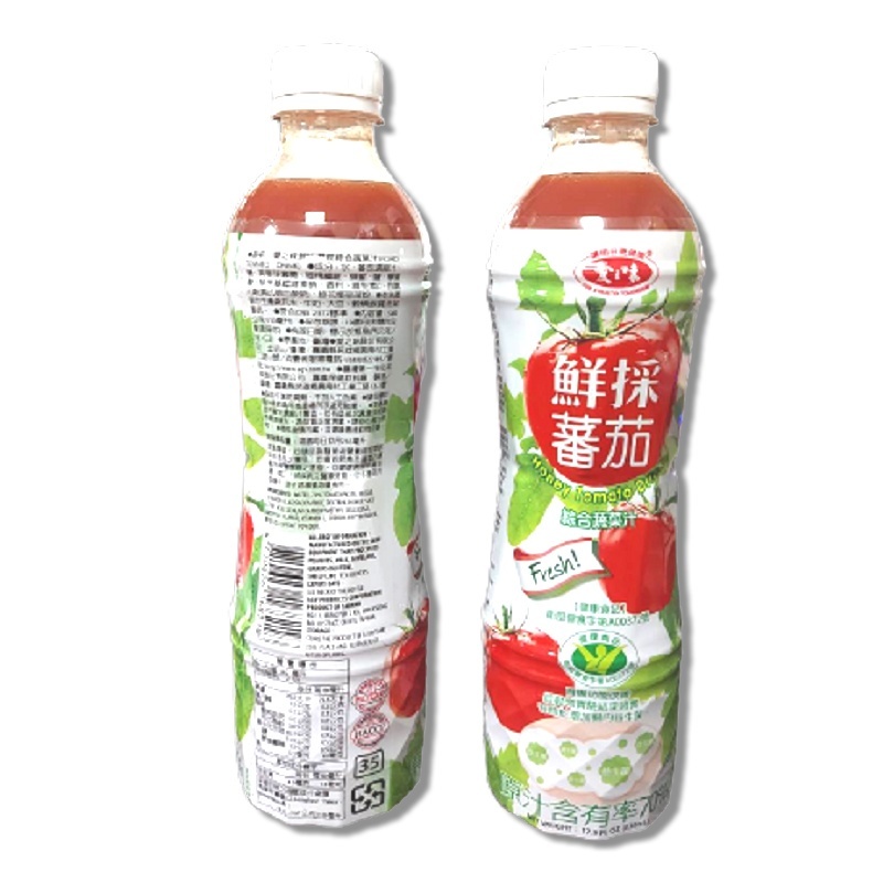 限宅配 【愛之味】 鮮採蕃茄汁 530ml x24入 一箱  蕃茄汁 番茄汁 果汁 蔬果汁 【天允】