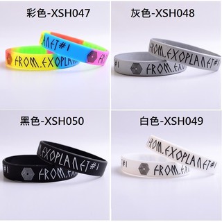 【現貨】EXO 4款可選 ◆ 糖果色矽膠手環 1枚入
