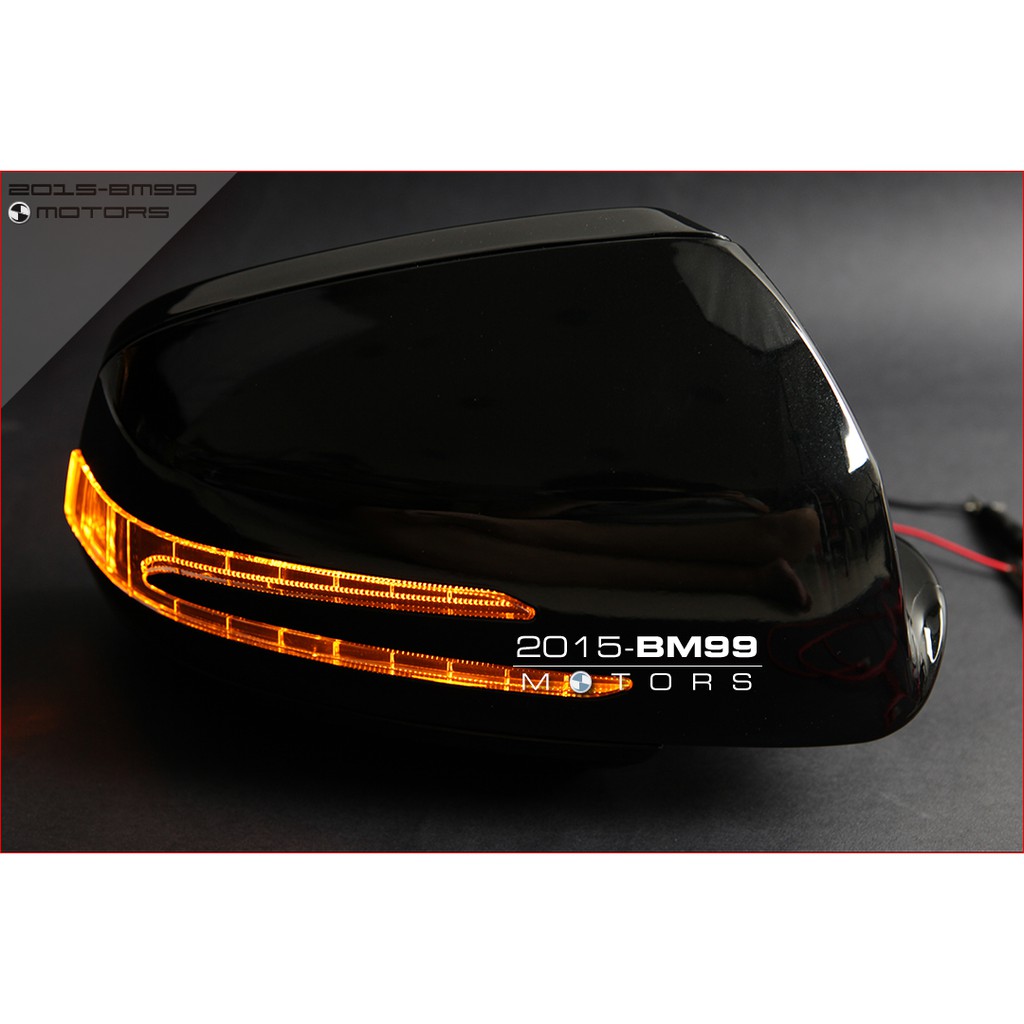 賓士2010+ Mercedes Benz W204 後期專用LED黑色後視鏡外蓋 C200 C180 C300