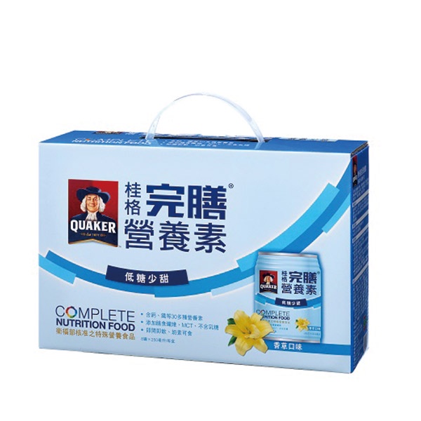 桂格完膳營養素低糖少甜-香草口味（250ml*8入禮盒組）