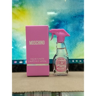 香親香愛～Moschino 小粉紅淡香水 5ml, Pink Fresh 原裝瓶 公司貨 小清新清潔劑造型