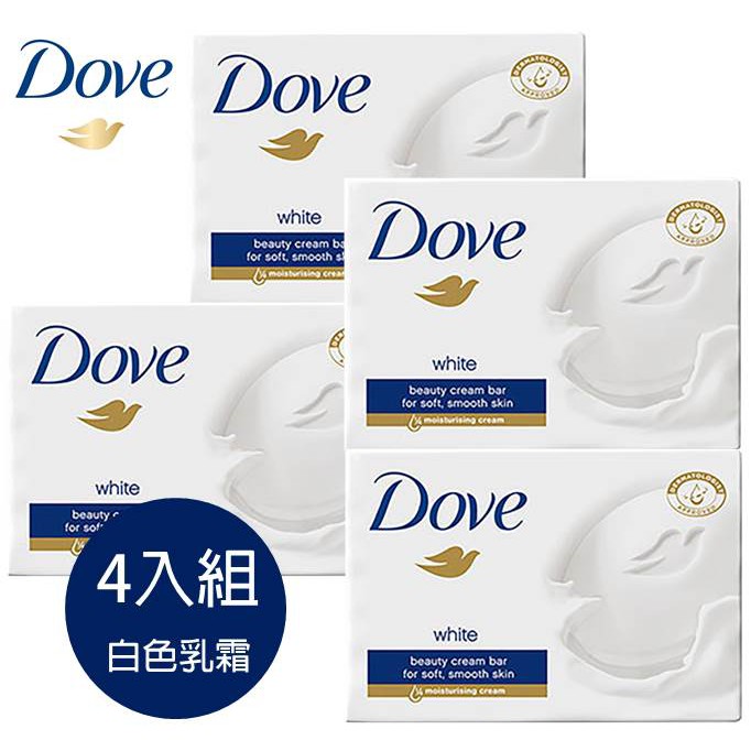 ★德國多芬★DOVE乳霜香皂(白色乳霜)90g*4塊組 [優佳達]