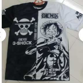 Onepiece BlackOut X Gshock 昇華 T 恤 | 短袖 | 長袖 | 領 | 加大碼 | 男士 |