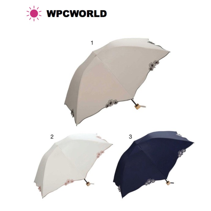 Wpc 日傘直送 正版wpc 花瓣刺繡 99 紫外線遮蔽率 99 遮光率 隔熱 晴雨傘 蝦皮購物