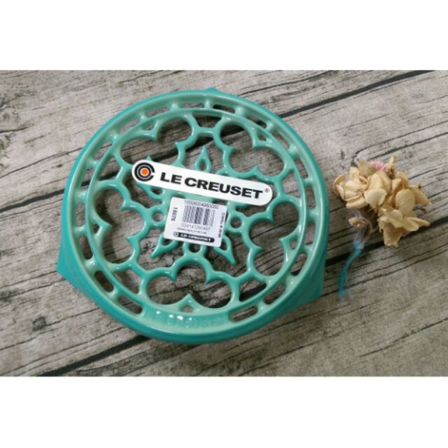 法國Le Creuset 全新薄荷綠鑄鐵鍋架
