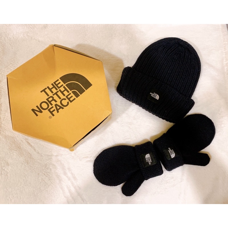 日本製🇯🇵THE NORTH FACE 寶寶毛帽&amp;手套禮盒 全新