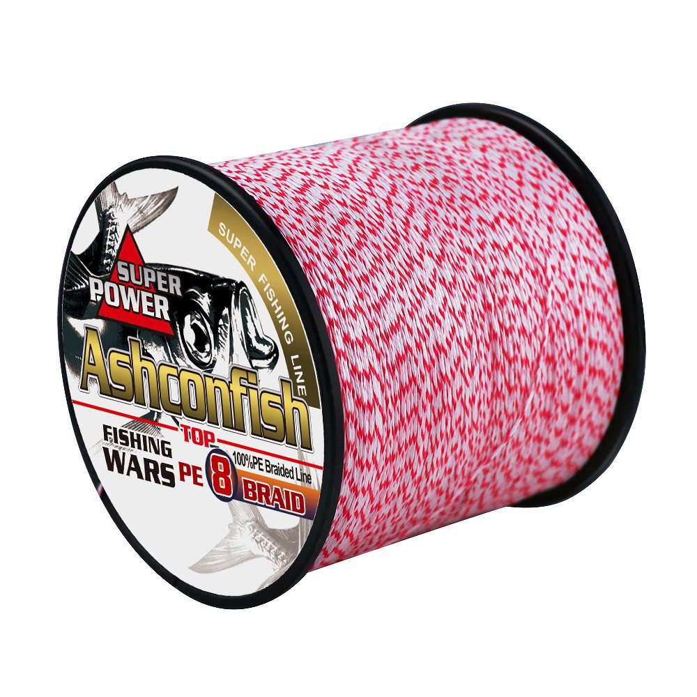 超強 路亞500米8編pe線黑白紅白花線ashconfish 專業大力馬八股編織線魚線主線布線海釣釣魚 蝦皮購物