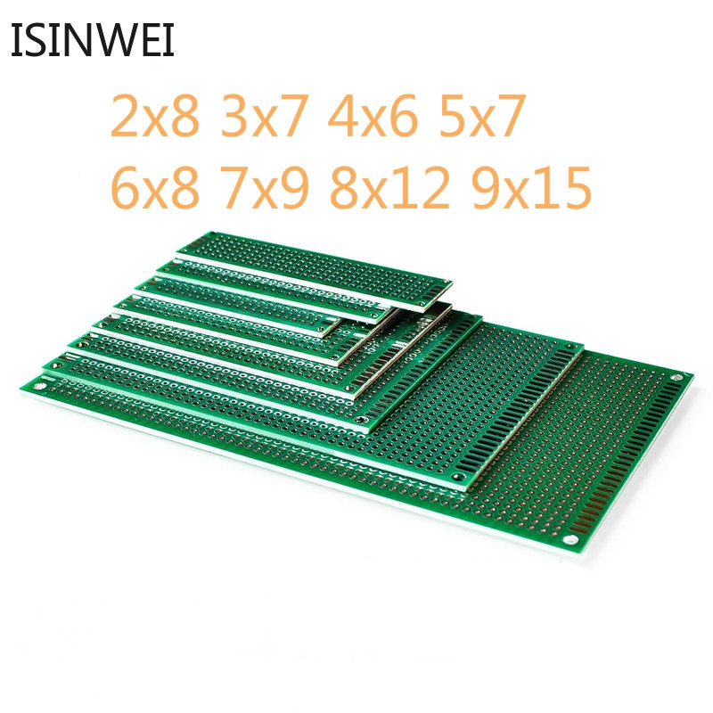 綠色雙面鍍錫噴錫板2x8 3x7 4x6 5x7 6x8 7x9 8x12 9x15 Pcb萬能板 蝦皮購物
