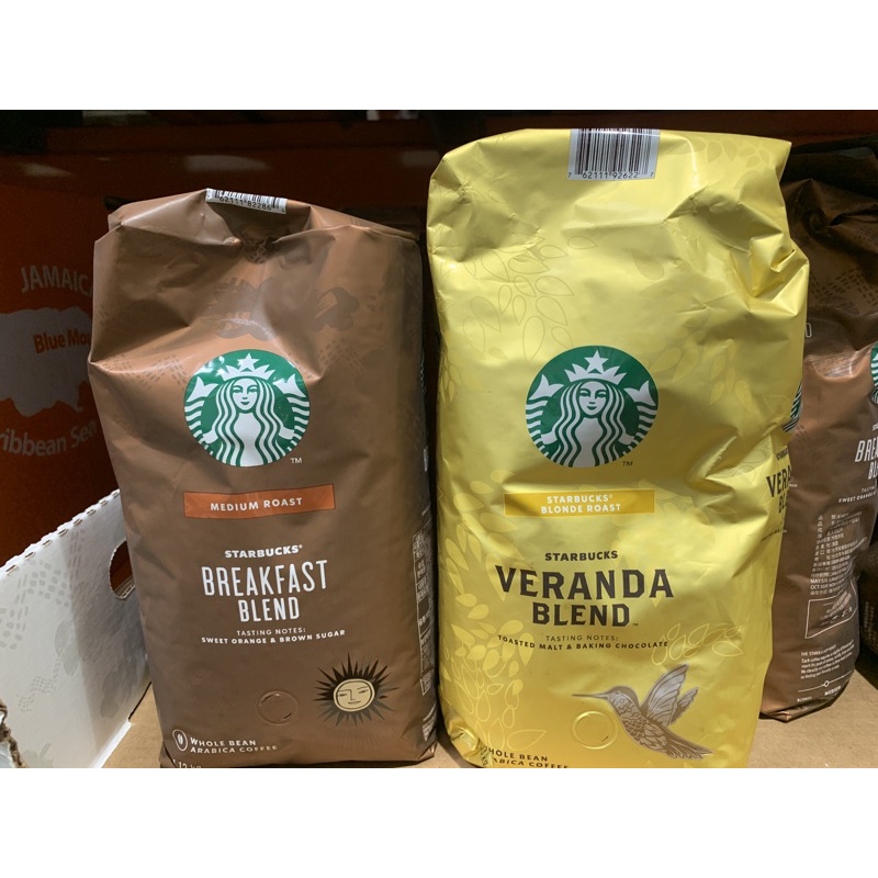 Starbucks Veranda Blend 黃金烘焙綜合咖啡豆 1.13公斤 / 早餐綜合咖啡豆 1.13公斤