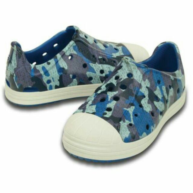 童鞋Crocs迷彩藍色  尺寸J1