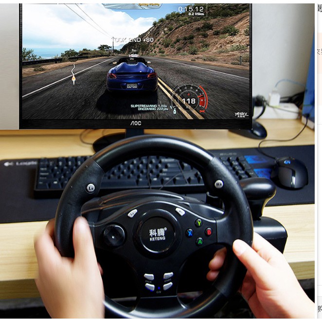 新品特惠】電腦賽車遊戲方向盤模擬駕駛電視學車汽車PS4極品飛車PC歐洲卡車2