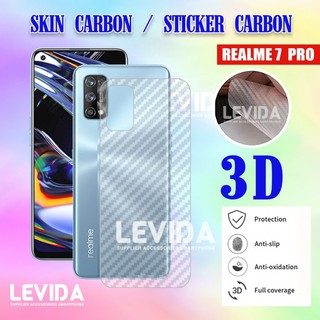 REALME 7 PRO SKIN 碳皮背部 3D 抗毛孔皮膚 REALME 7 PRO