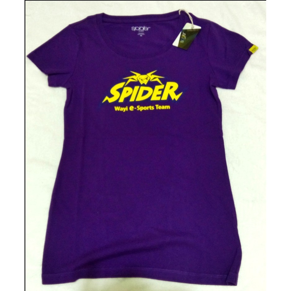spider sports 華義 短䄂 女生 M號 T恤 紫色