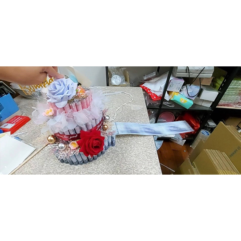 ☀孟玥購物☀電動 蛋糕機關 噴錢蛋糕  噴錢機關  鈔票蛋糕 花蛋糕 創意蛋糕 驚喜蛋糕 DIY蛋糕 送電池
