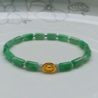 嗨，寶貝銀飾珠寶* 黃金 翡翠飾品☆999足金純黃金 3D硬金 招財金元寶黃金 冰種天然緬甸玉飄陽綠翡翠 14k金珠手鍊