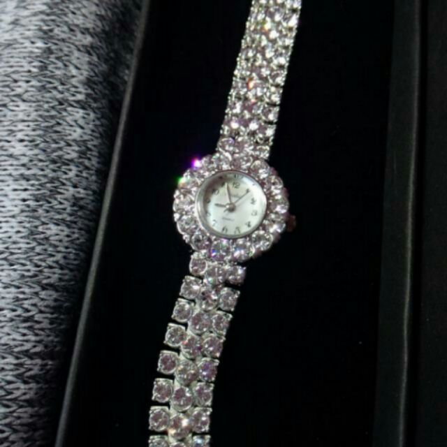 Asialux奢華施華洛世奇滿鑽手錶腕錶