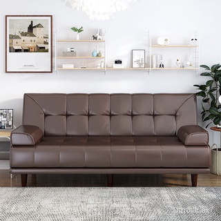 【現貨 靚款】沙發床客廳可折疊沙發多功能兩用簡約現代皮沙發雙人三人家用輕奢-簡約風格沙發-家具-小沙發