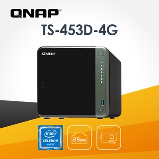 【藍海小棧】★QNAP TS-453D-8G 2.5GbE NAS 網路儲存伺服器 (不含硬碟)★