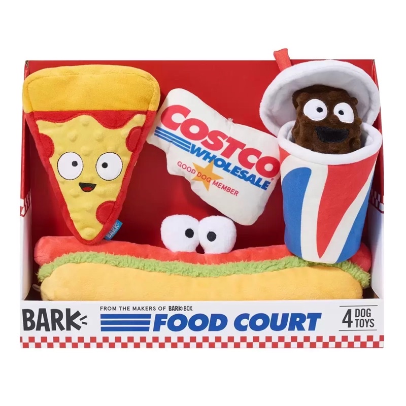 鮮鮮代購Costco-BARK 寵物玩具 好市多餐飲部設計 4入